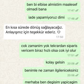 İade Ve Değişim Taleplerime Dönüş Yapılmıyor, Mağdur Ediliyorum