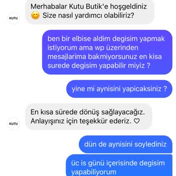 İade Ve Değişim Taleplerime Dönüş Yapılmıyor, Mağdur Ediliyorum