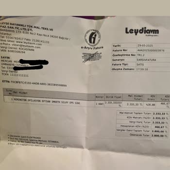 İlk Kullanımda Bozulan Epilatör Ve İlgisiz Müşteri Hizmeti