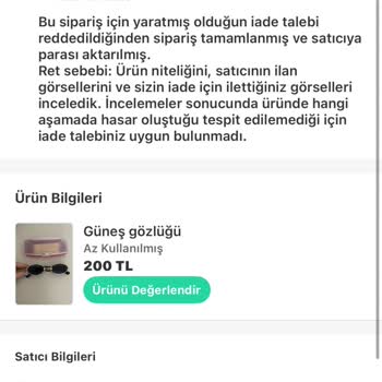 Kırık Ürün Gönderen Satıcı Ve İletişim Sorunu