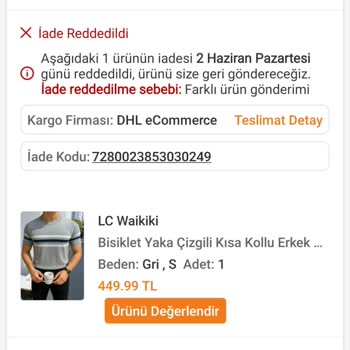 Yanlış Ürün İadesi Ve Trendyol'un İlgisizliği Mağduriyet Yarattı