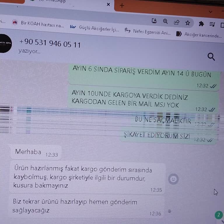 Siparişim Kayboldu, Paramı Geri İstiyorum