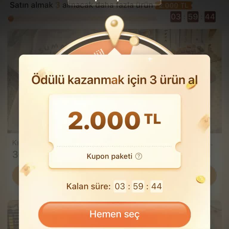Temu Uygulamasında Vaat Edilen 2000 TL Kuponum Yüklenmedi Alışverişim Kısıtlandı