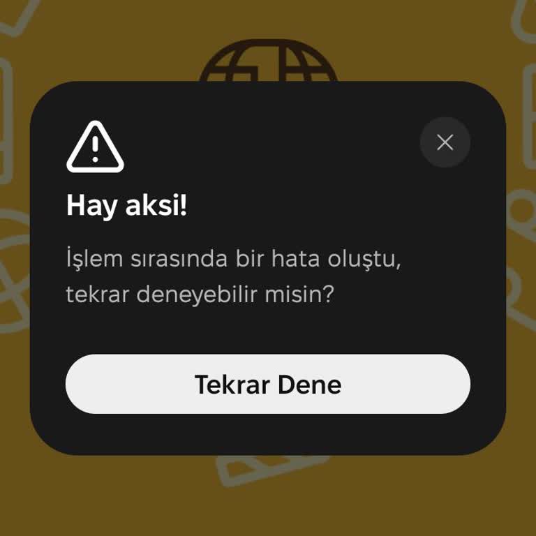 Uygulamaya Girişte Sürekli Hata Alıyorum