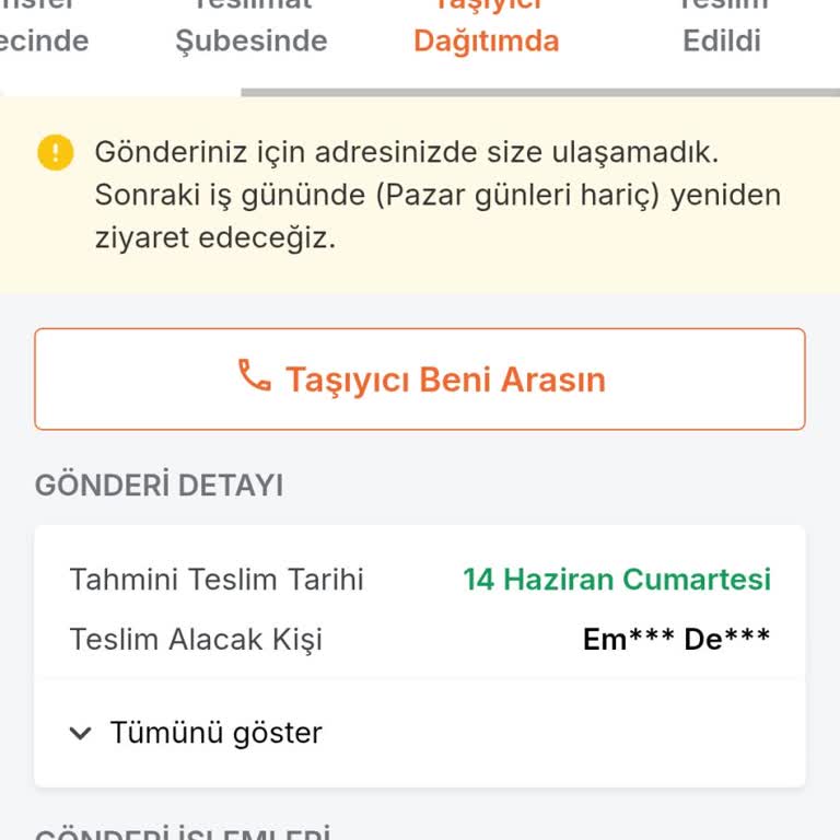 Kargo Teslimatı Sırasında Yaşanan İletişim Sorunu Ve İlgisizlik