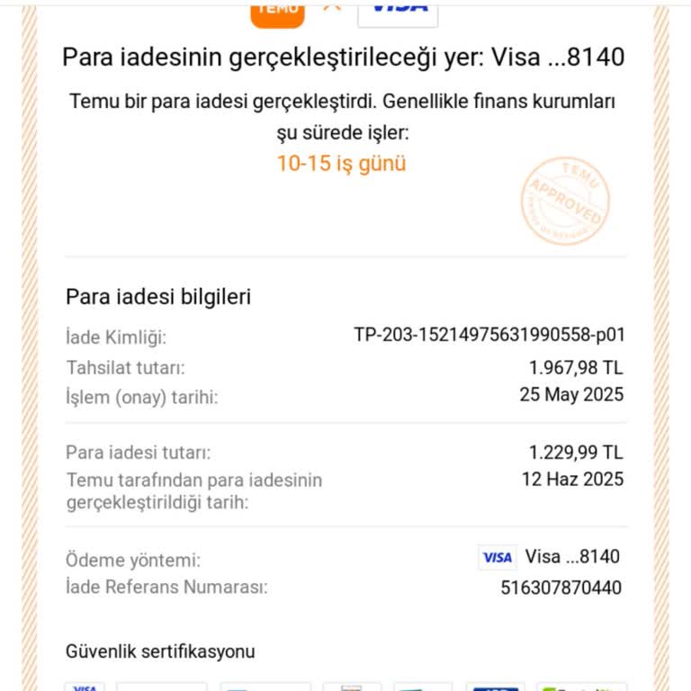 Ürün İadesinde Vergi Ücretinin İade Edilmemesi Ve Yetersiz Bilgilendirme