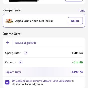 Getir Kampanya İndirimi Yanlış Uygulanıyor, Müşteri Mağdur Ediliyor