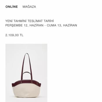 Zara Çanta Siparişimde Kişiselleştirme Ve Teslimat Mağduriyeti