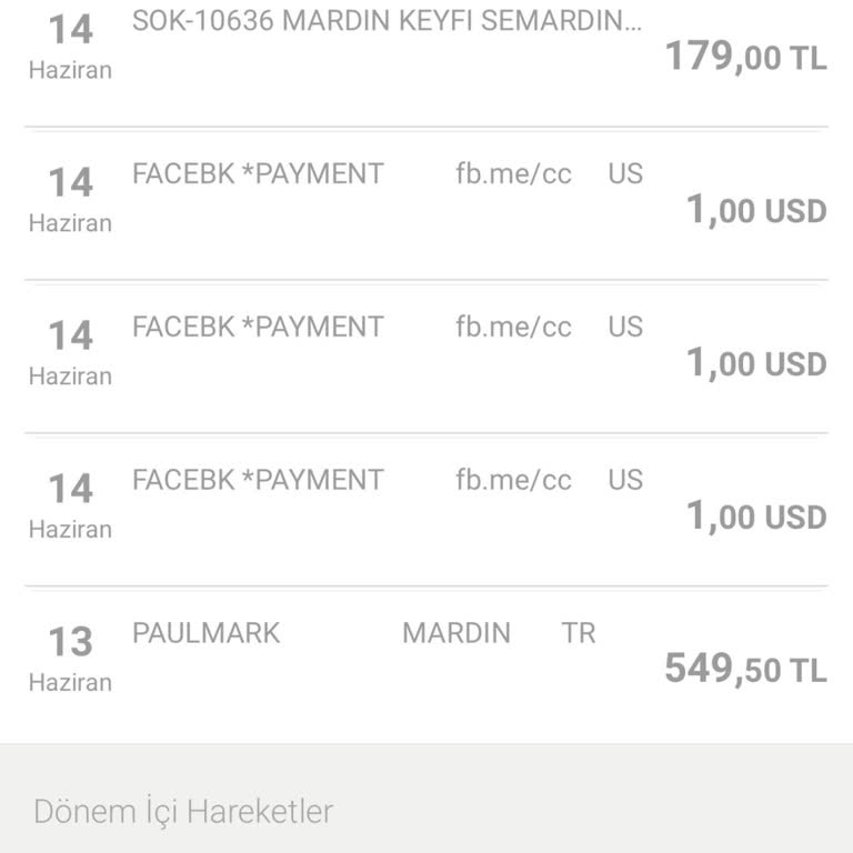Facebook Payment Hesabımdan Habersiz Para Çekildi!