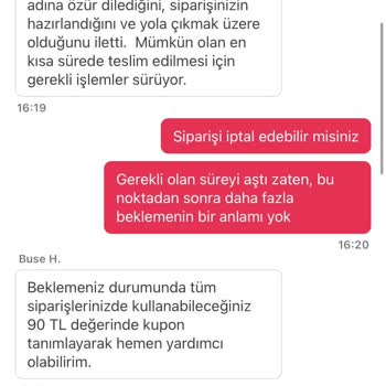 Yemek Sepeti'nde Geç Gelen Sipariş Ve Saygısız Müşteri Temsilcisi