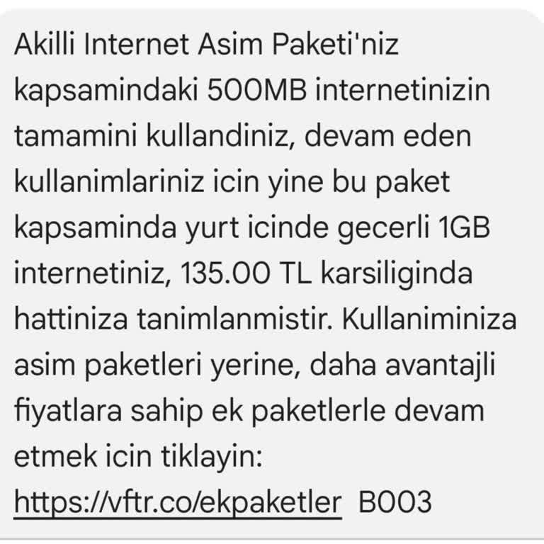 Durma Özelliği Çalışmadı Ek İnternet Ücreti Yansıtıldı