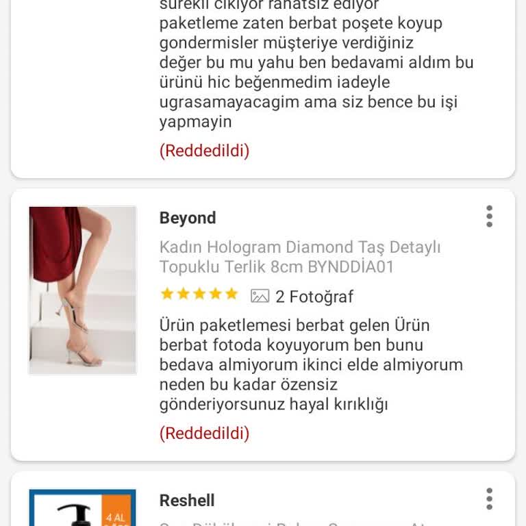 Olumsuz Ürün Yorumlarım Sürekli Reddediliyor, Müşteri Görüşleri Dikkate Alınmıyor