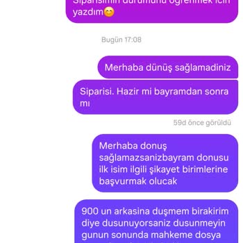 Instagramdan Alınan Ürün Bir Aydır Gönderilmiyor Mesajlara Cevap Verilmiyor