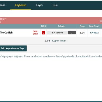 Kazanan Kuponum Kaybetti Olarak Gösteriliyor, Mağduriyetim Giderilmiyor