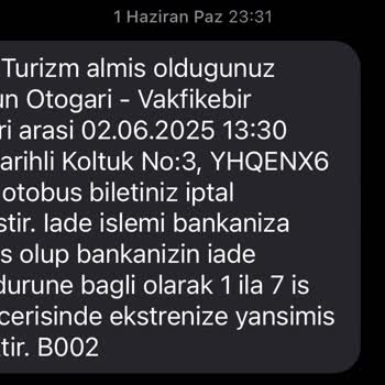 Bilet İptali Sonrası İade Sürecinde Yaşanan Gecikme Ve İlgisizlik