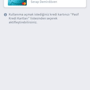 Halkbank Mobilde Kredi Kartı Aktifleştirme Sorunu