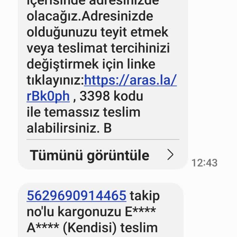 Aras Kargo Teslim Edilmeden Teslim Edildi Gösterilen Amazon Siparişi Mağduriyeti
