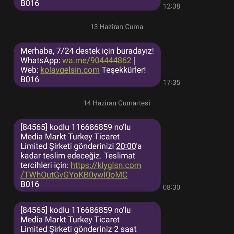 Teslimat Sürecinde İlgisizlik Ve Mağduriyet Yaşadım