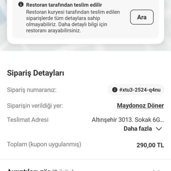 Siparişim 1 Saattir Gelmedi Üstüne Azar İşitiyorum