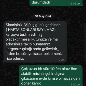 Sipariş Gecikmesi Ve Bilgilendirme Eksikliği Nedeniyle Hayal Kırıklığı