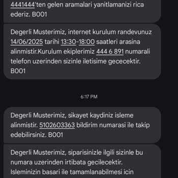 Fiber İnternet Kurulumunda Sürekli Erteleme Ve Bilgilendirme Eksikliği