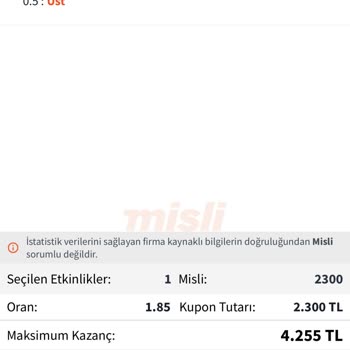 Kazanan Kuponum Hatalı Kart İstatistiği Yüzünden Kaybettirildi