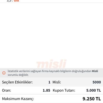 Kazanan Kuponum Hatalı Kart İstatistiği Yüzünden Kaybettirildi