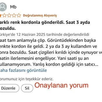 Amazon Kendi Sattığı Ürüne Olumsuz Yorumumu Yayınlamadı