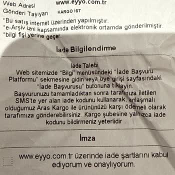 Eyyo Alışverişimde Değişim Sürecinde Üyelik Ve Yüksek Kargo Ücreti Mağduriyeti Yaşadım