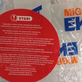 Migros'tan Aldığım Kusurlu Vantilatörün İadesi Kabul Edilmedi