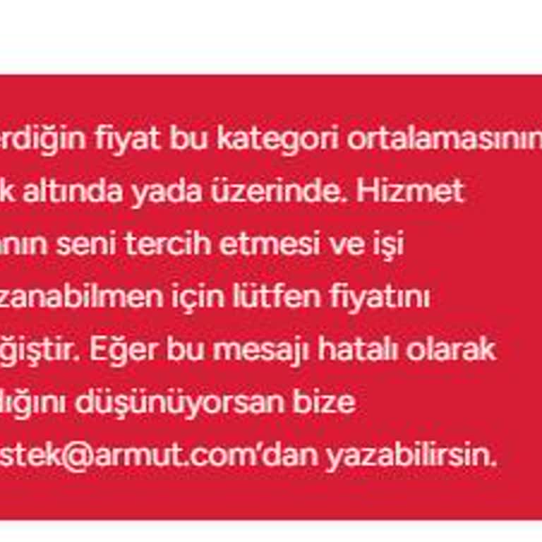 Teklif Verme Hatası Sürekli Karşıma Çıkıyor