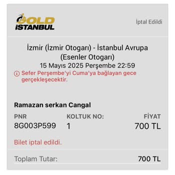 Obilet Üzerinden Aldığım Biletin İadesi Bir Ay Geçmesine Rağmen Yapılmadı, Müşteri Hizmetlerine Ulaşamıyorum