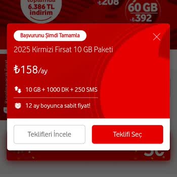 Hediye İnternet Ve Taahhüt Süresi Hatalı Tanımlandı