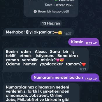 Linkedln Kaydı Sonrası Yabancı Numaralardan İstenmeyen Mesajlar Alıyorum