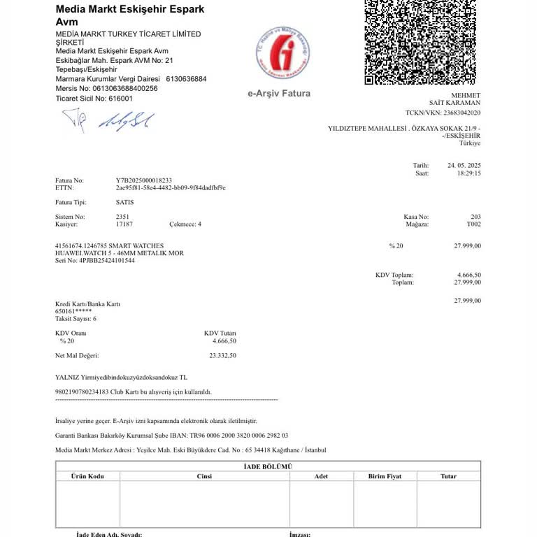 Hediye Bilekliği Uzaktan Teslim Alamıyorum, Hakkım Kayboluyor