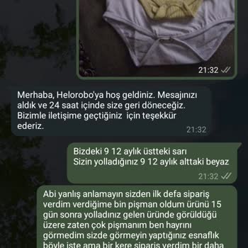 Siparişim Geç Teslim Edildi Ve Beden Uyumsuzluğu Yaşadım