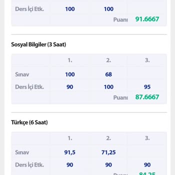 Ortalama Hatası Nedeniyle Takdir Alamama Endişesi