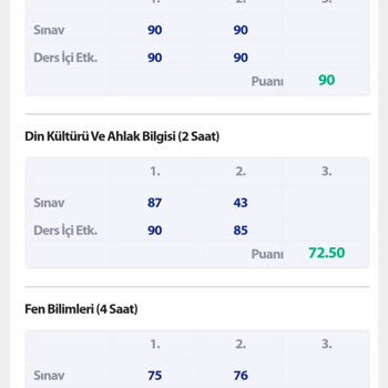 Ortalama Hatası Nedeniyle Takdir Alamama Endişesi