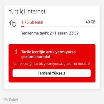 Promosyon İnternet Paketi Yerine Kendi Paketimden Kullanım Yapıldı