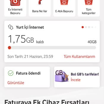 Promosyon İnternet Paketi Yerine Kendi Paketimden Kullanım Yapıldı