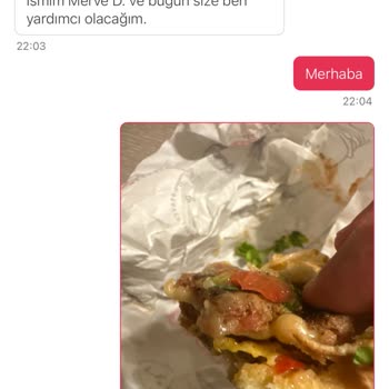 Çiğ Gelen Hamburger Ve Yetersiz İade