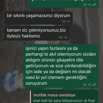 Çatlak Sandalye Sorunu Ve Müşteri Hizmetlerinde İlgisizlik