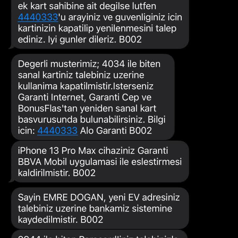 Haberim Olmadan Kredi Kartımdan Yüksek Tutarda Harcama Yapıldı