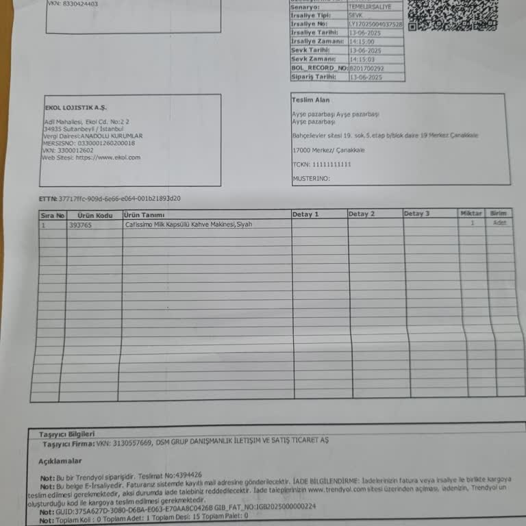 Yeni Alınan Kahve Makinesi Su Vermiyor Ve Sarı Işık Sönmüyor