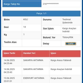 Kargo Takip Bilgilerindeki Tutarsızlık Ve Açıklama Beklentisi