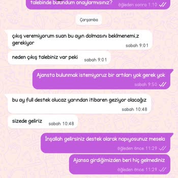 Ajansın İlgisizliği Ve Ayrılma Talebimin Reddedilmesi