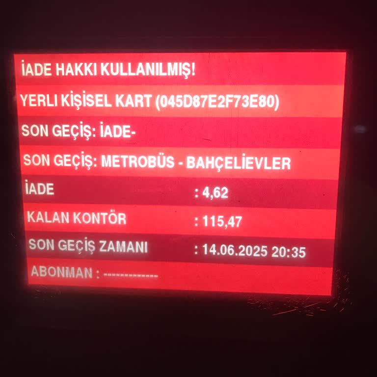 Otobüs Şoförünün İlgisizliği Ve İade İşlemleri Sorunu