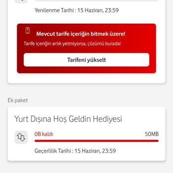 Kullanılmayan İnternet İçin Haksız Aşım Paketi Ücreti