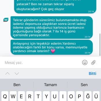 Yanlış Kayıt Nedeniyle Teslim Edilmeyen Ürün İçin Acil Gönderim Talebi