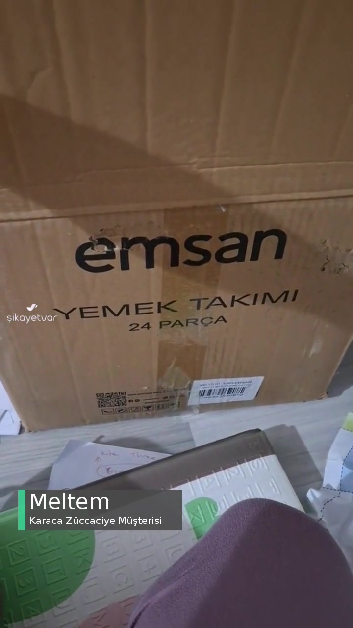 Emsan Yemek Takımı Kırık Geldi videonun kapak resmi